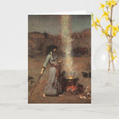 Magische Cirkel, J.W. Waterhouse, 1886 Kaart (Gele Bloem)