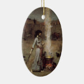 Magische cirkel keramisch ornament (Rechts)