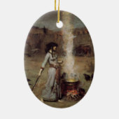 Magische cirkel keramisch ornament (Achterkant)