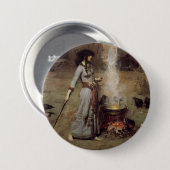 Magische cirkel ronde button 7,6 cm (Voorkant /achterkant)
