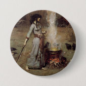 Magische cirkel ronde button 7,6 cm (Voorkant)