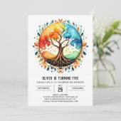 Magische Custom Tree of Life Verjaardag Kaart (Staand voorkant)