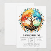 Magische Custom Tree of Life Verjaardag Kaart (Voorkant / Achterkant)
