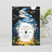 Magische Custom Woodland Verjaardag Kaart (Staand voorkant)