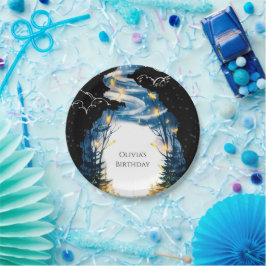 Magische Custom Woodland Verjaardag Papieren Bordje