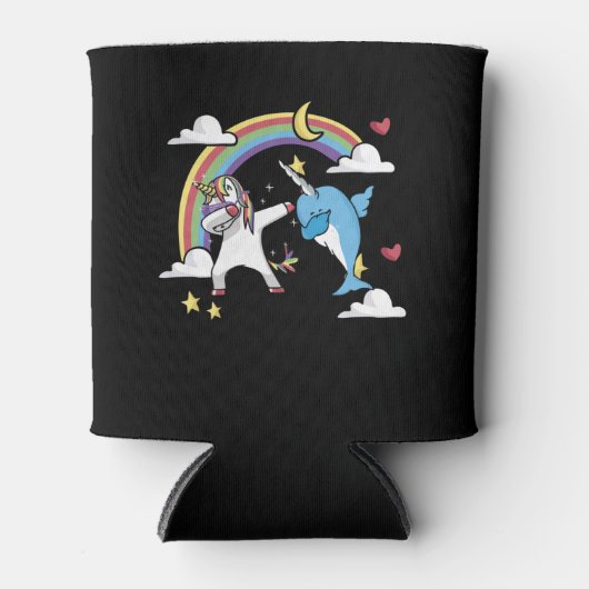 Magische Dabbing Narwhal Unicorn Blikjeskoeler (Voorkant)