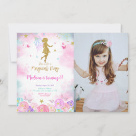 Magische Dag, Fairy Verjaardagsfeestfoto Kaart