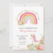 Magische Dag is onderweg Baby shower-uitnodiging Kaart (Voorkant)