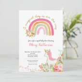 Magische Dag is onderweg Baby shower-uitnodiging Kaart (Staand voorkant)