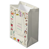 Magische dag katten konijnen eenhoorns kinderen ve medium cadeauzakje (Voorkant Gekanteld)