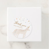 Magische dag pastel eenhoorn verjaardag bedankjes labels (In situ)