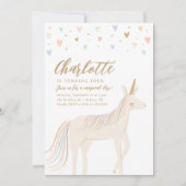 Magische dag pastel eenhoorn verjaardag kaart (Voorkant)