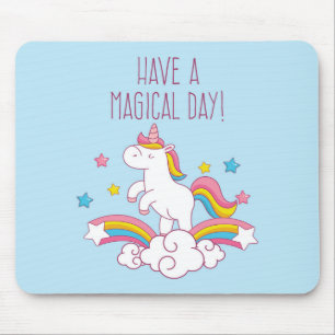 Magische dag regenboogUnicorn Mousepad Muismat