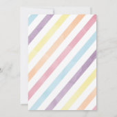 Magische Dag Unicorn en Rainbows Birthday Kaart (Achterkant)