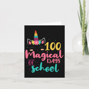 Magische dagen van de School Unicorn Gift Teacher Kaart
