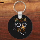 Magische dagen van school 100e dag leraar studente sleutelhanger (Voorkant)