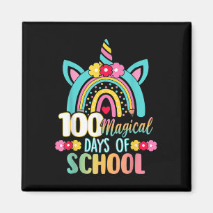 Magische dagen van school eenhoorn regenboog leraa magneet