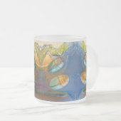 Magische Dame Beetles in een irredescerende wereld Matglas Koffiemok (Voorkant rechts)