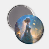 Magische Dame in het water Fantastische kunst Magneet (Voorkant / Achterkant)