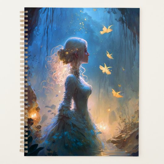 Magische Dame in het water Fantastische kunst Planner (Voorkant)