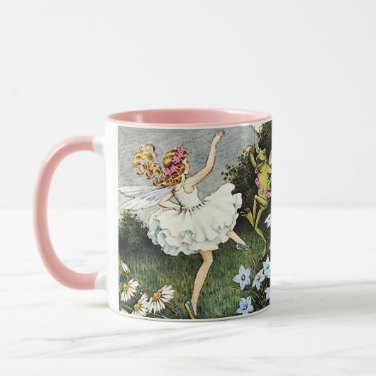 Magische danserij en kikkerkoffie mok met twee too (Links)