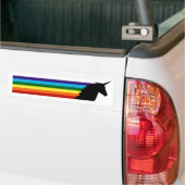 Magische DashinRainbow eenhoorn bumpersticker (Op Truck)