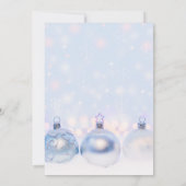 Magische decoratieve metallische kerstfeestdagen kaart (Achterkant)