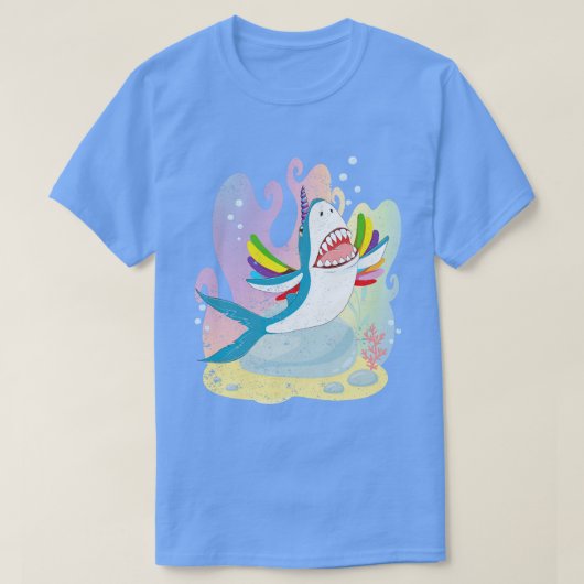 Magische Dier Eenhoorn Lover Leuke Oceaan Dier Sha T-shirt (Design voorkant)