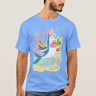 Magische Dier Eenhoorn Lover Leuke Oceaan Dier Sha T-shirt