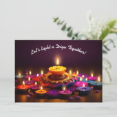 Magische Diwali Radiance Kaart (Staand voorkant)