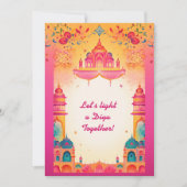 Magische Diwali uitnodiging (Voorkant)
