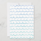 Magische dolfijnen  verjaardagsuitnodiging kaart (Achterkant)