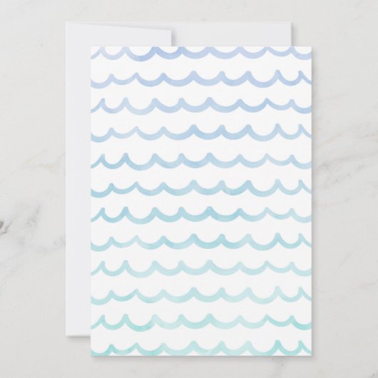 Magische dolfijnen verjaardagsuitnodiging kaart (Achterkant)