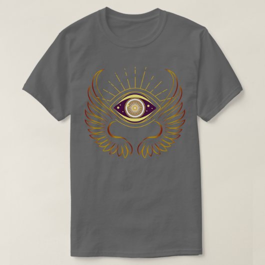 Magische donkerogen occult symbool voor animus t-shirt (Design voorkant)