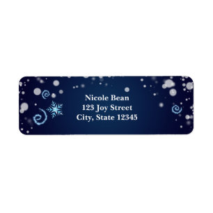 Magische Draai Winter Wonderland Adreslabels Etiket