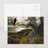 Magische Dragon Ocean Cliff Briefkaart (Voorkant / Achterkant)