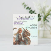 Magische Dragon Rider Prinses Verjaardag Kind (Staand voorkant)
