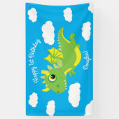 Magische Dragon Schattige 1e Verjaardagsfeestdecor Spandoek (Verticaal)