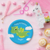 Magische Dragon Schattigee 1e Verjaardag Borden Papieren Bordje (Feest)