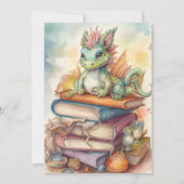 Magische Draken Baby Shower Kaart (Achterkant)