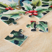 Magische Draken Kerst met Hulst Legpuzzel (Zijkant)