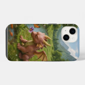 Magische Drakentuin iPhone 14 Hoesje – Whimsical F (Achterkant horizontaal)