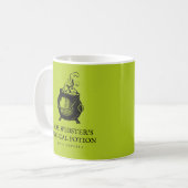 Magische drank grappig Halloween groen Koffiemok (Voorkant links)