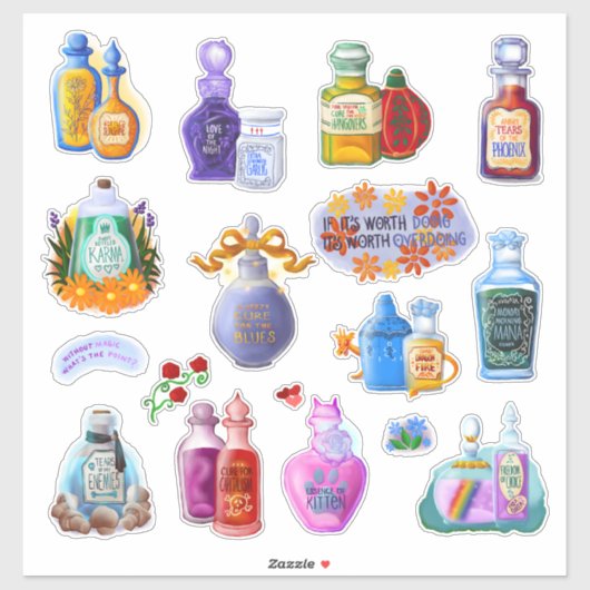 Magische Drankjes | Stickerblad Sticker (Vel)