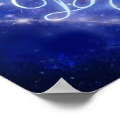 Magische "Dream Big" Kalligrafie - Celestial Spark Poster (Hoek)