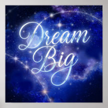 Magische "Dream Big" Kalligrafie - Celestial Spark