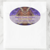 Magische dromen Artistieke Winkellabel Sticker (Tas)