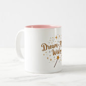 Magische dromen tweekleurige koffiemok (Voorkant links)