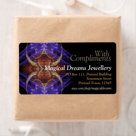 Magische dromen zaken met compliment etiket (Insitu)