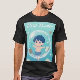 Magische Dromer: Jonge Jongen & Zwevende Boeken Fa T-shirt